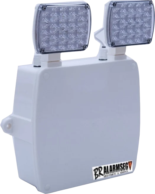 Luminária de emergência industrial LED IP66 IP68 BRALARMSEG