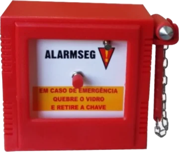 CAIXA EMERGÊNCIA PORTA CHAVE ALARMSEG