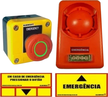 ALARME DE EMERGÊNCIA SEM FIO ALARMSEG