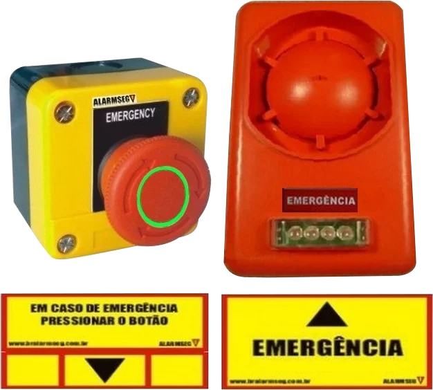ALARME DE EMERGÊNCIA SEM FIO ALARMSEG