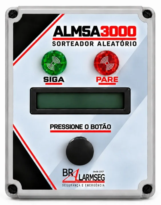SORTEADOR ALEATÓRIO ALMSA3000 COM BOTÃO TIPO SOCO (COGUMELO)