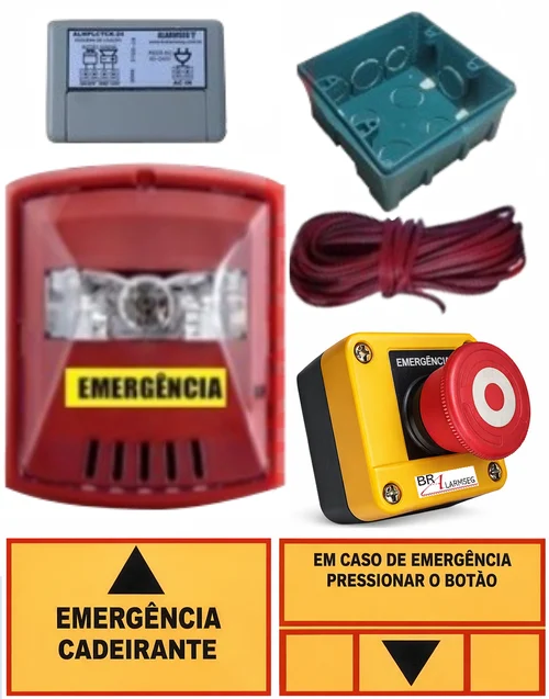 KIT ACESSIBILIDADE AO CADEIRANTE - SISTEMA C/ FIO
