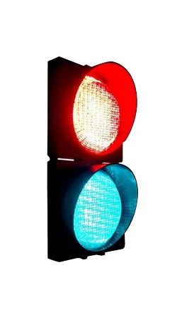 SEMÁFORO 2 LENTES P/ SINALIZAÇÃO DE GARAGEM/VEÍCULOS